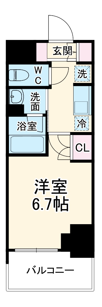 クレストコート靱公園 THE CLASSの間取り