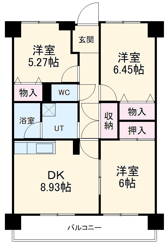 メゾンド鏡島の間取り