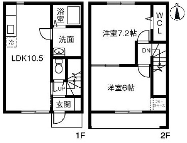 フレンテ大沢の間取り