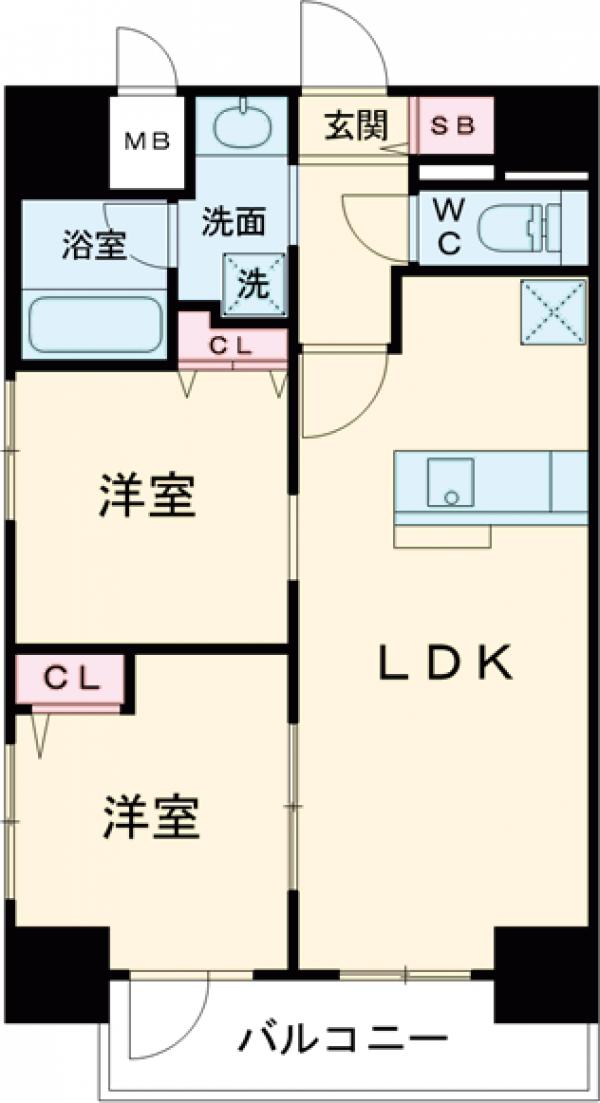 ルガルスクエア南千住の間取り