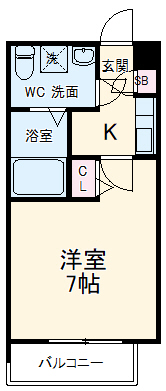 ソレッジャート大和田の間取り