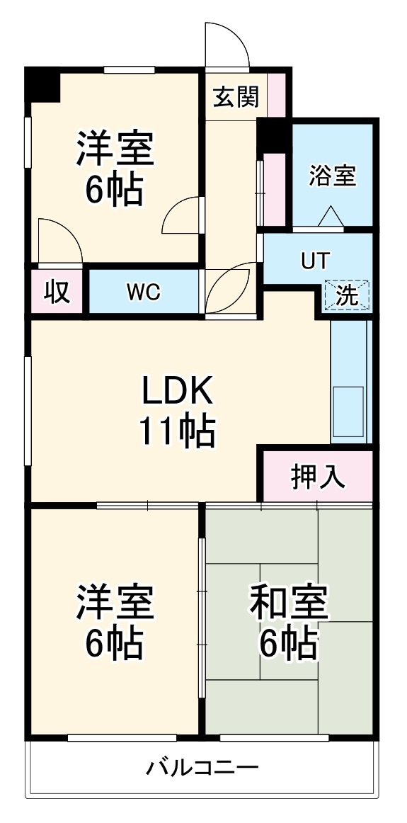 D.flatの間取り