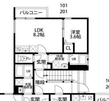 Crecia花咲の間取り
