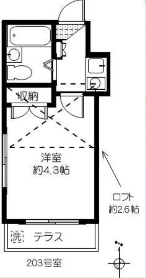 TMコーポの間取り