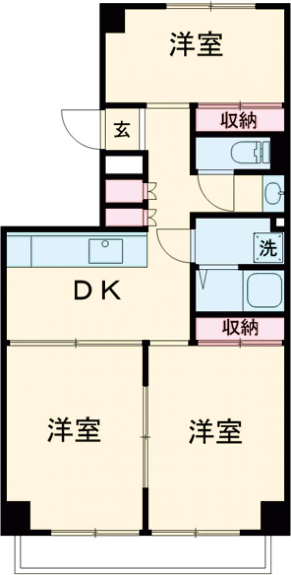 フォンテーヌ中野の間取り