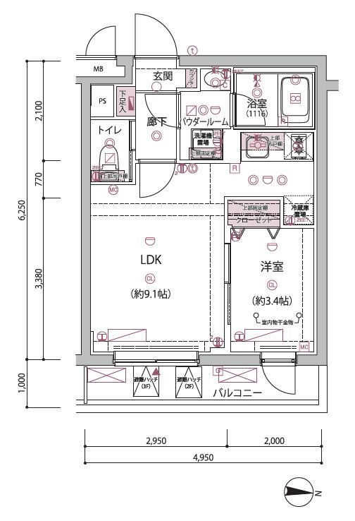 2/30 間取