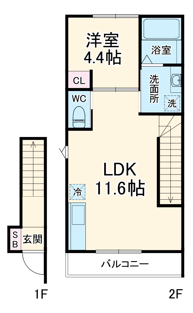 ガーデンプレイス新所沢の間取り