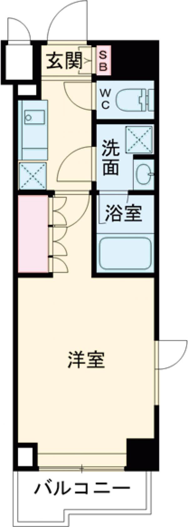 ルーブル五反野の間取り
