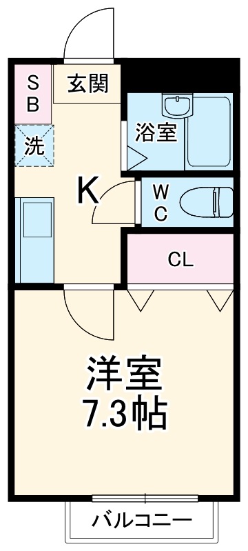 ベルメゾンマルミヤⅢの間取り