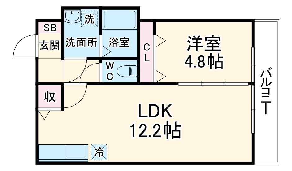 ミリアビタ稲毛東の間取り