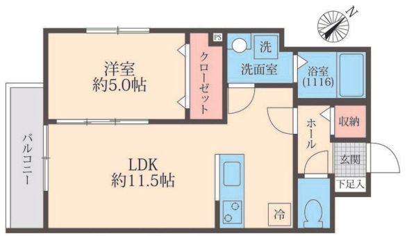 ミリアビタ稲毛東の間取り