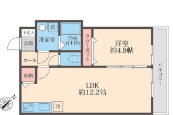 ミリアビタ稲毛東の間取り