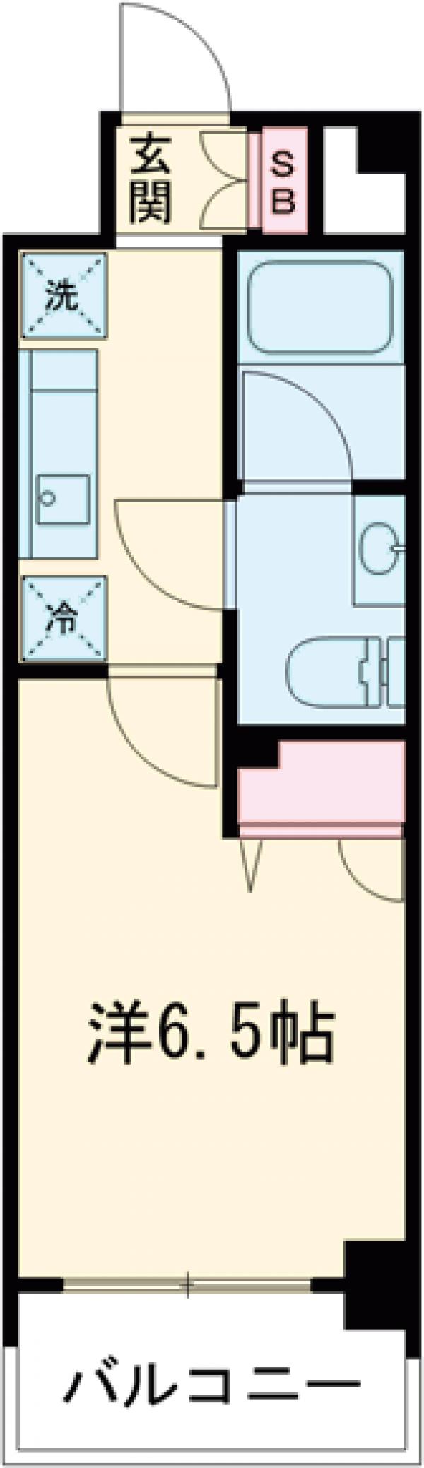 枝川の完工年月(2006年6月)築の賃貸マンションの間取り
