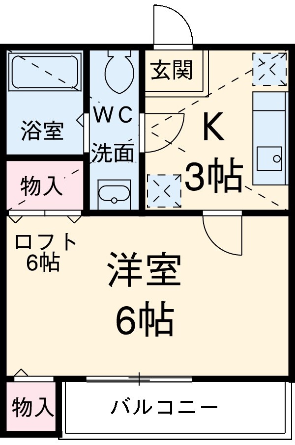 カーサ ドマーニの間取り