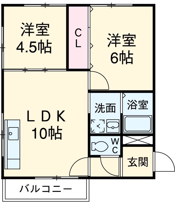 大島マンション印場元町の間取り
