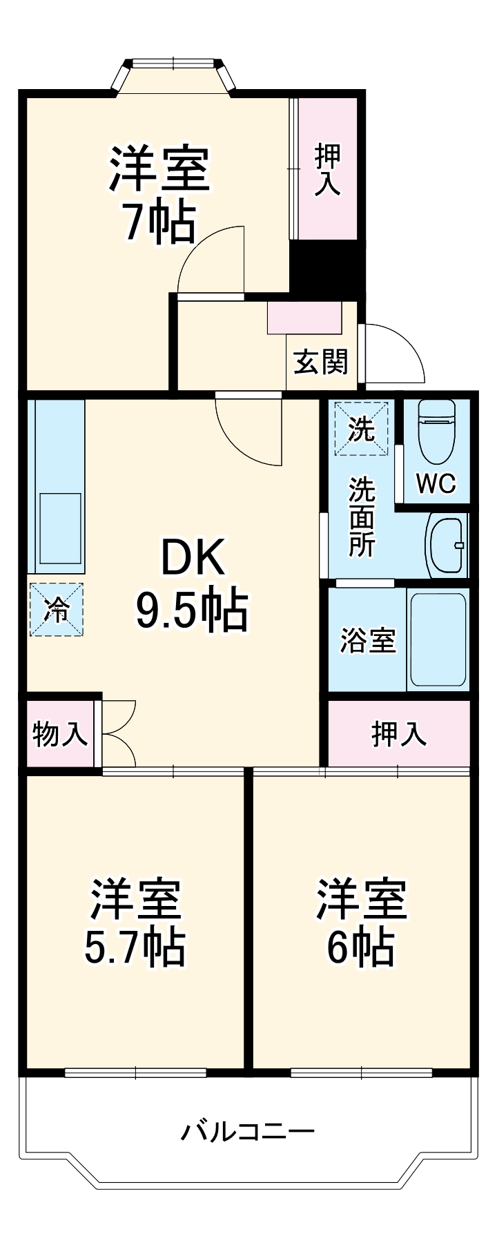 ウエストヒル湘南台の間取り