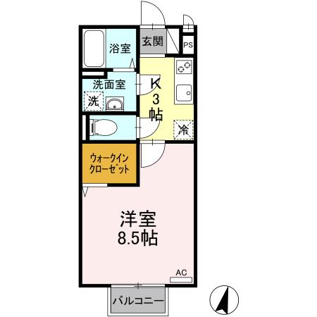 エクセルタムラ　Ｃの間取り