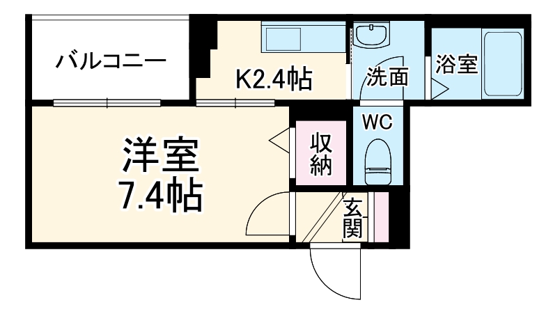 グラース八重咲の間取り