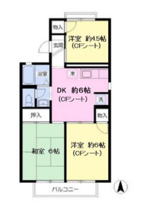 シャンテさかえの間取り