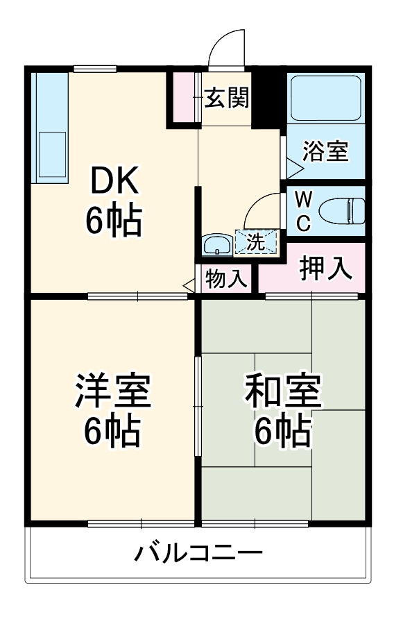 ビューラー白根Aの間取り