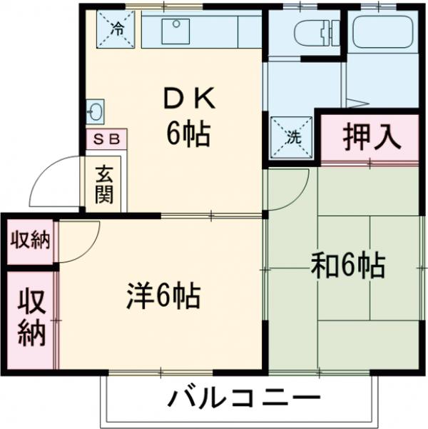 コーポ天野の間取り