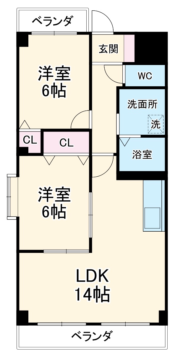 アゼリアガーデン 南館の間取り