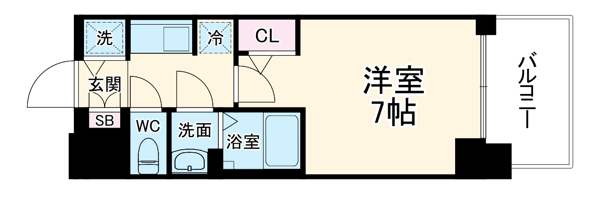 S-RESIDENCE上新庄beatの間取り