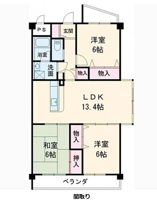 ビオス菰口の間取り