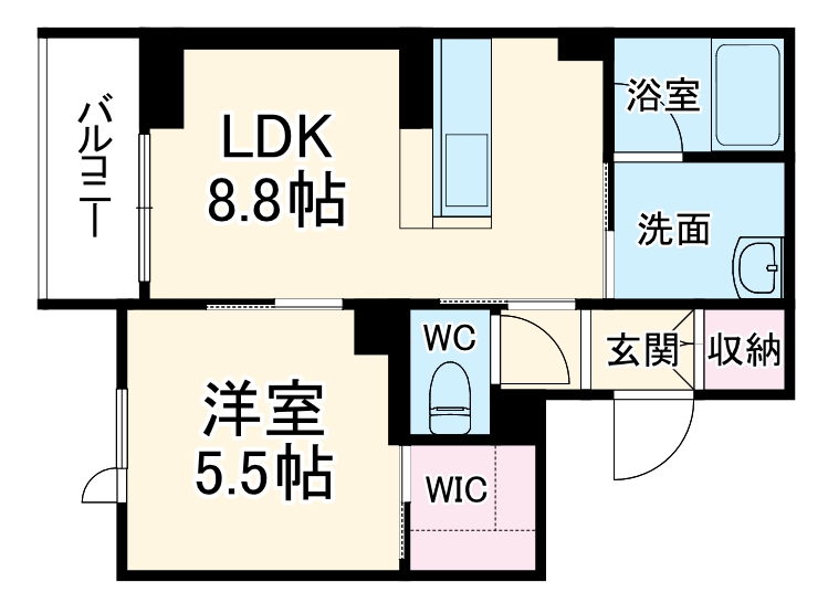ラ・ルーム泉町の間取り
