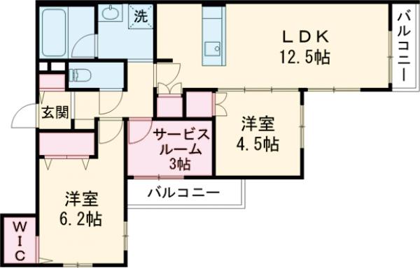 2/2 間取
