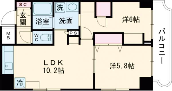 コスモリード大森西の間取り