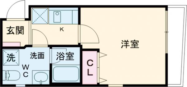 EXENTIAーNISHIARAIの間取り