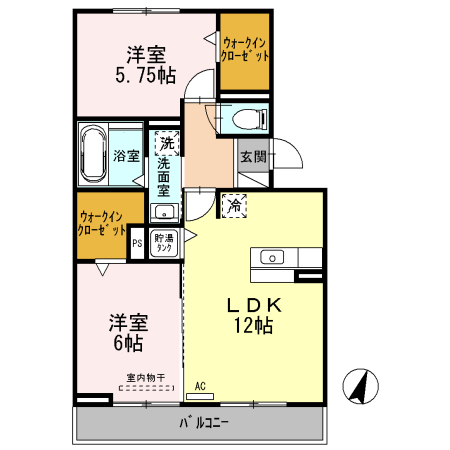 グランデ北沢の間取り