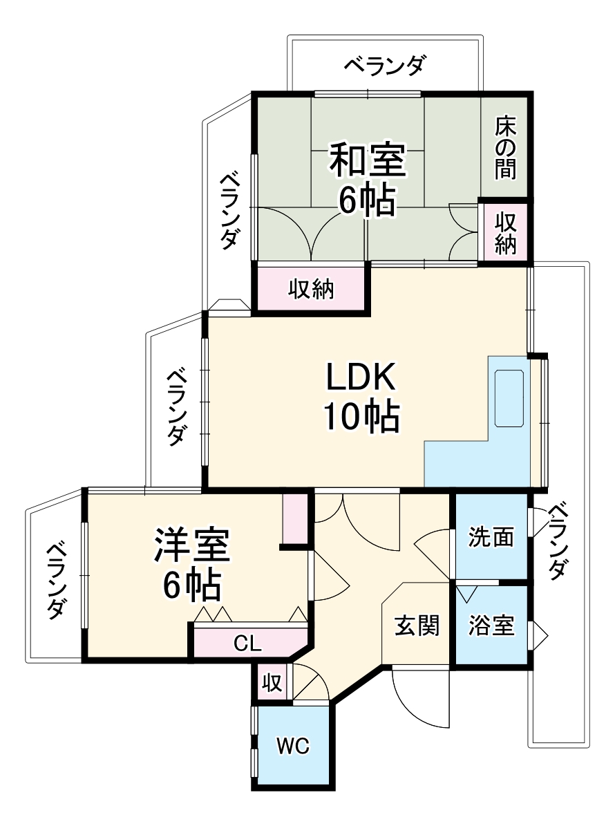 グランビア寺内の間取り