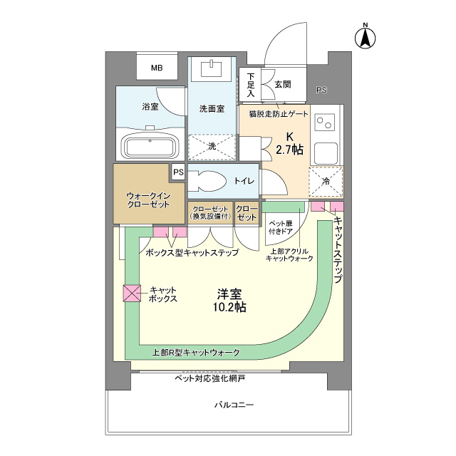 スタイリオ蒲田の間取り