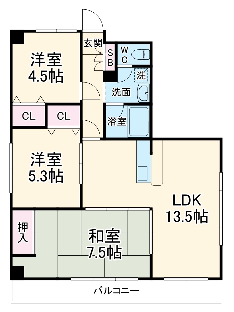 行徳第2マンションの間取り