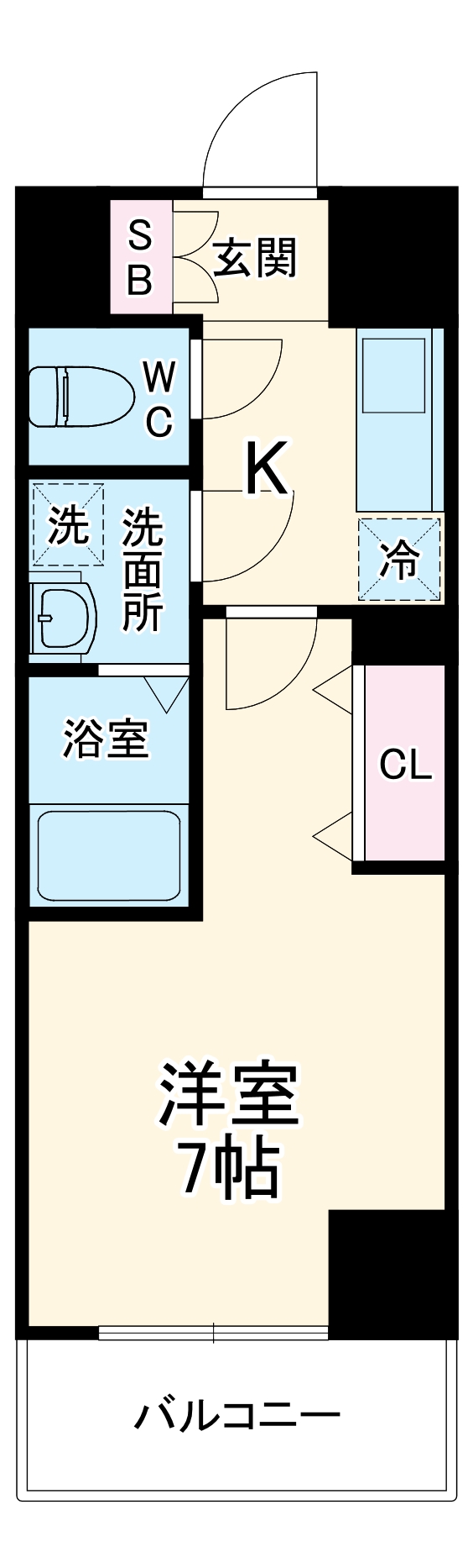 グランルージュ中之島南の間取り