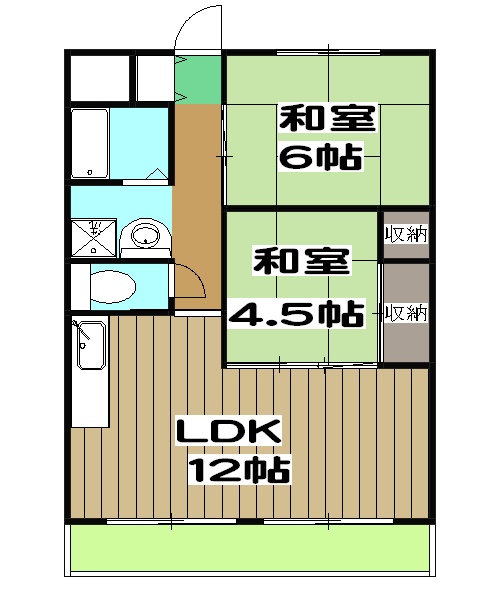 西京極グリーンハイツの間取り
