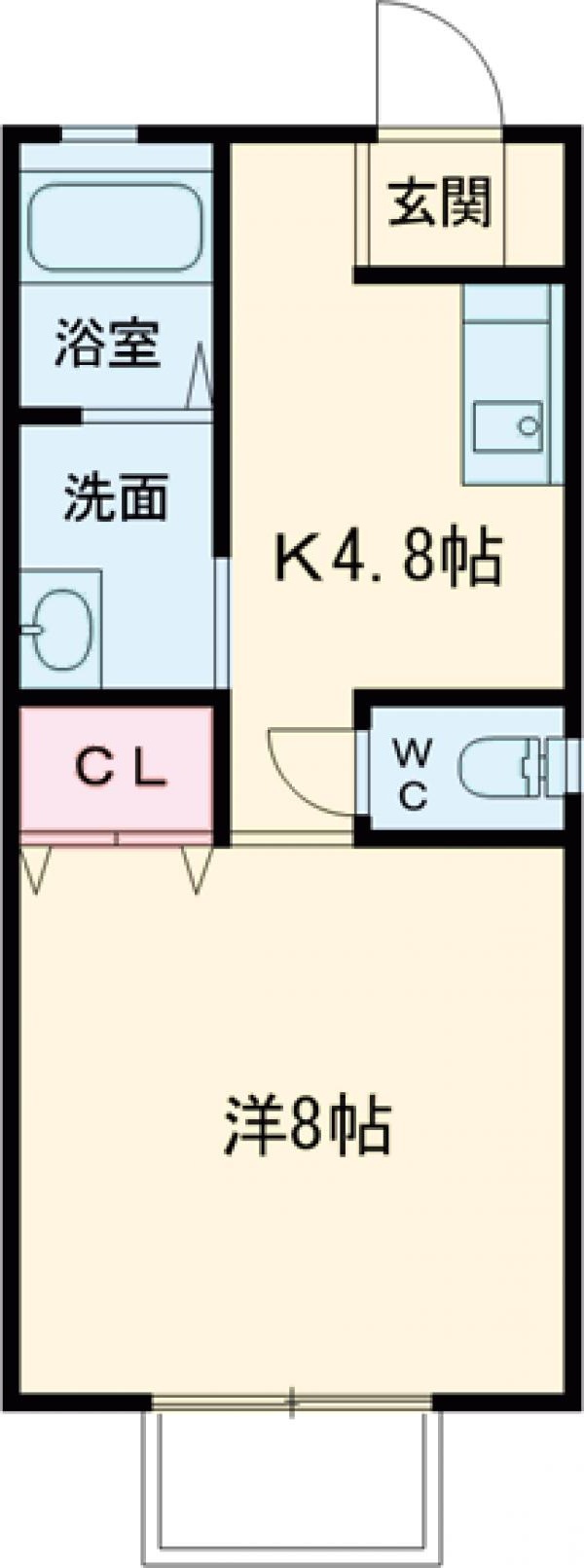 コーポ藤Bの間取り