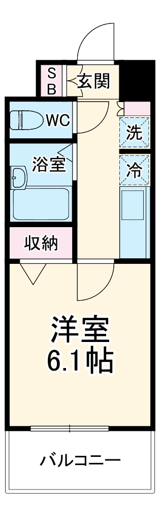 エステムプラザ横濱みなとみらいWESTの間取り
