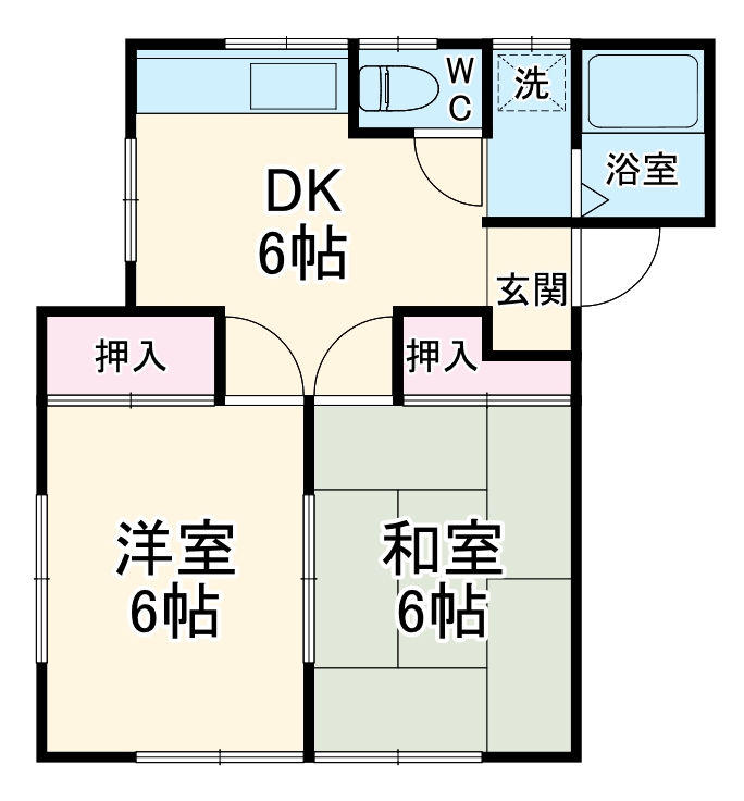 富士ハイツの間取り