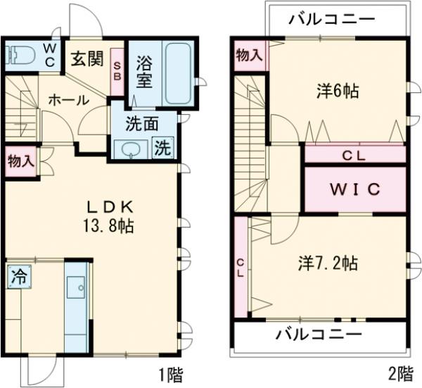 ヴィアレットFの間取り
