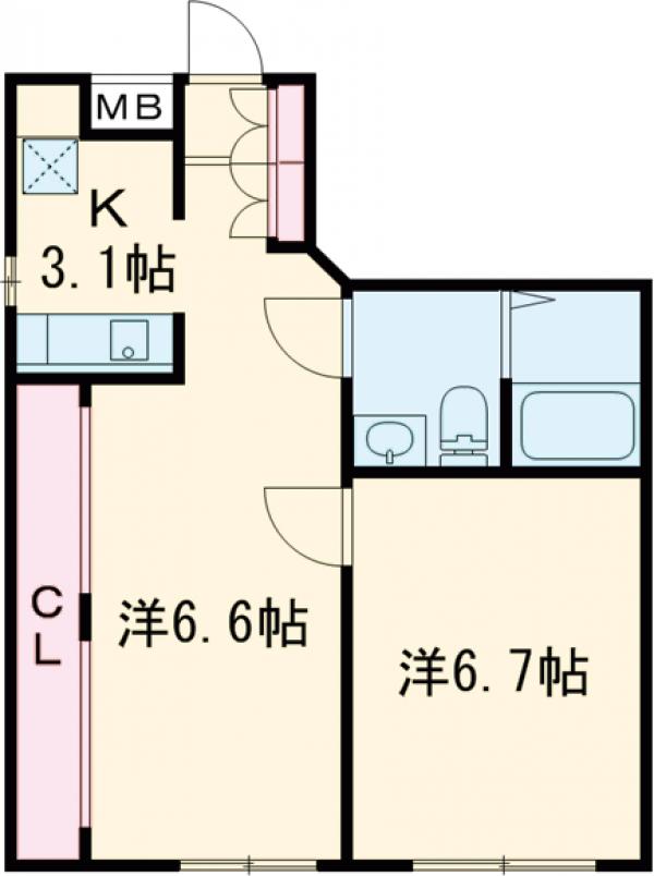 アルティザ新宿落合ソノリテの間取り