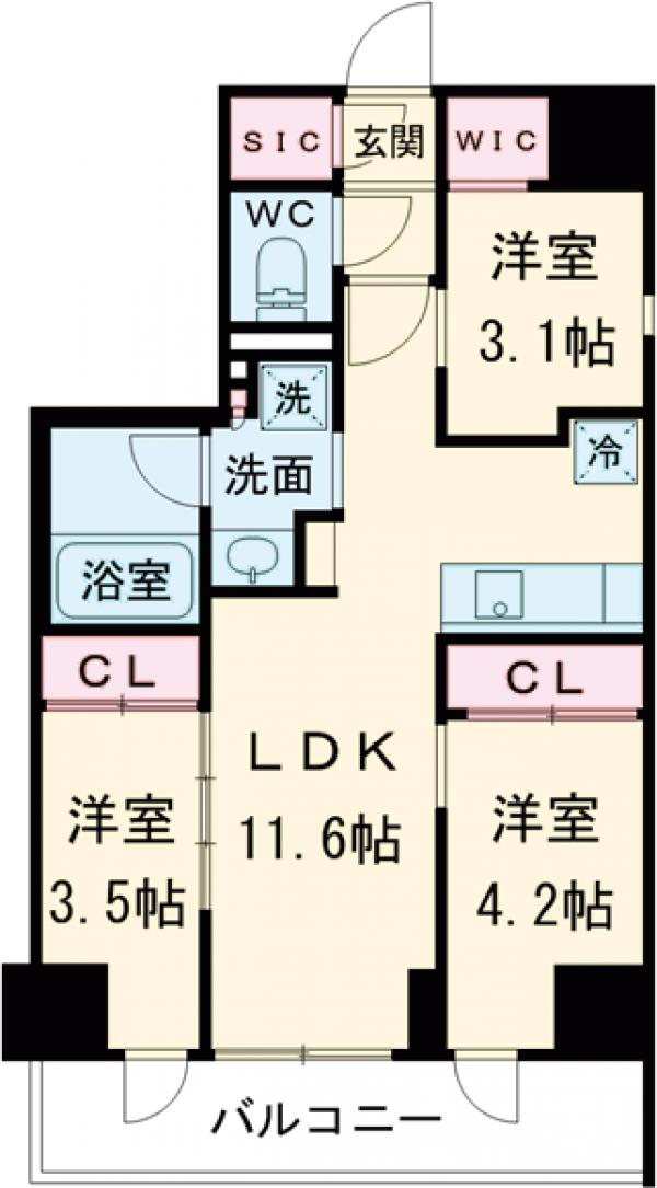 アーバネックス住吉の間取り
