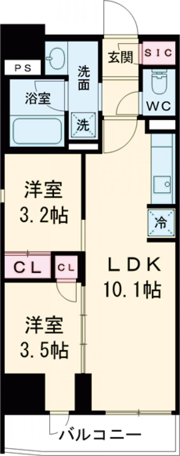 アーバネックス住吉の間取り
