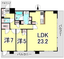 ブランズタワー御堂筋本町の間取り