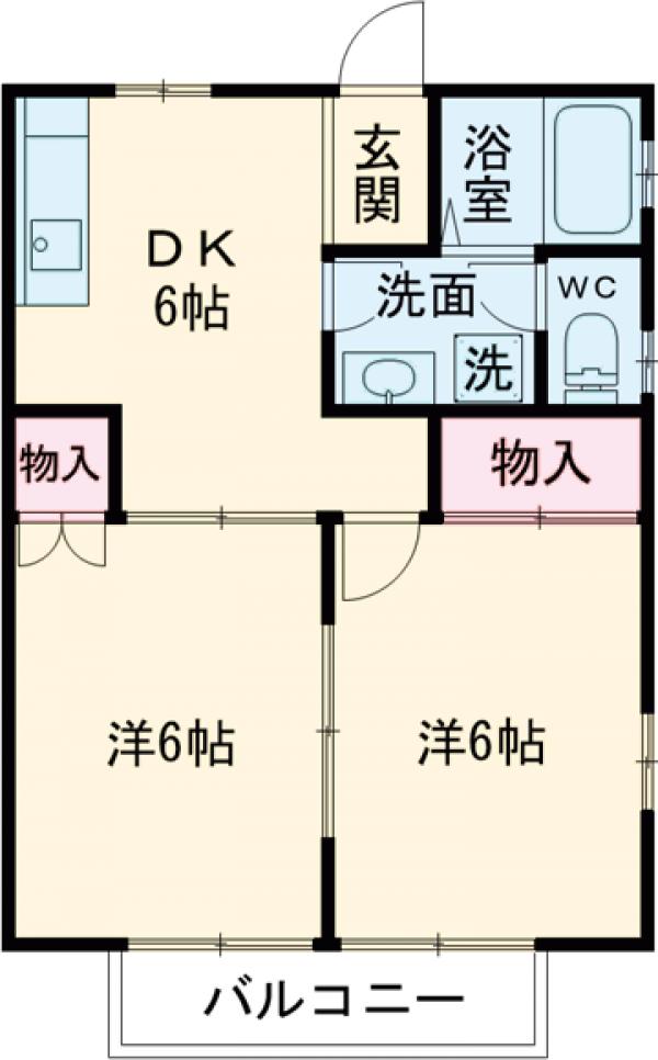 ハイツ栗崎の間取り