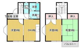 本宿テラスハウスⅡの間取り