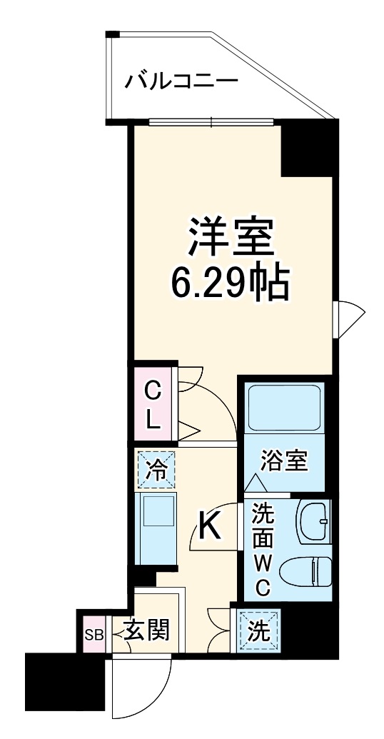グランリーヴェル横濱Premierの間取り