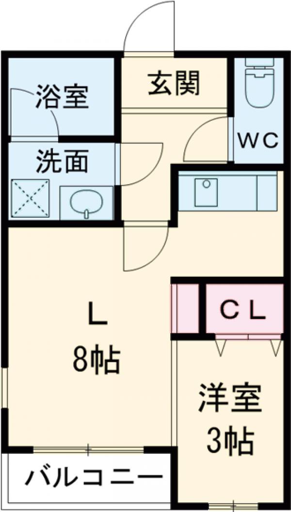 シャレーBの間取り